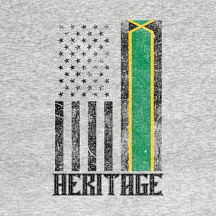 Jamaica Heritage distressed flag T-Shirt